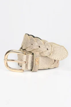 Le Temps des Cerises Ceinture Kebir Doree Tressee-Femme Ceintures