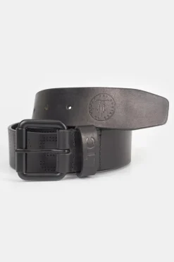Le Temps des Cerises Ceinture Komel En Cuir Noir-Homme Ceintures