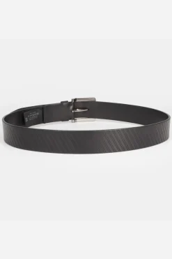 Le Temps des Cerises Ceinture Libar En Cuir Noir-Homme Ceintures