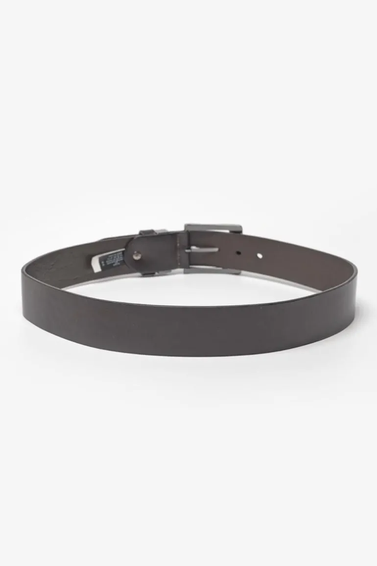 Le Temps des Cerises Ceinture Pegas En Cuir Marron-Homme Ceintures
