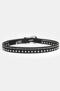 Le Temps des Cerises Ceinture Smara En Cuir Noir-Femme Ceintures