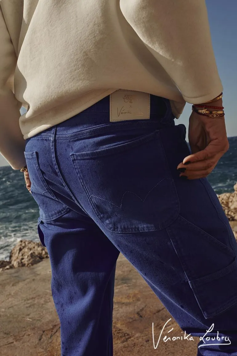 Le Temps des Cerises Charpentier Boyfit By Veronika Loubry Jeans Bleu-Femme Coupe Boyfit