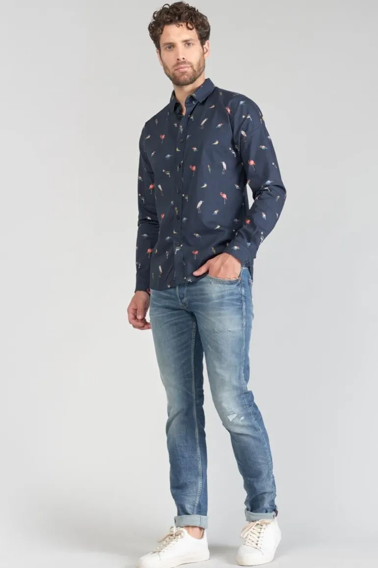 Le Temps des Cerises Chemise Birdy A Motif Oiseaux-Homme Chemises