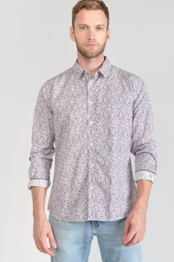 Le Temps des Cerises Chemise Flam A Motif Fleuri Rose-Homme Chemises