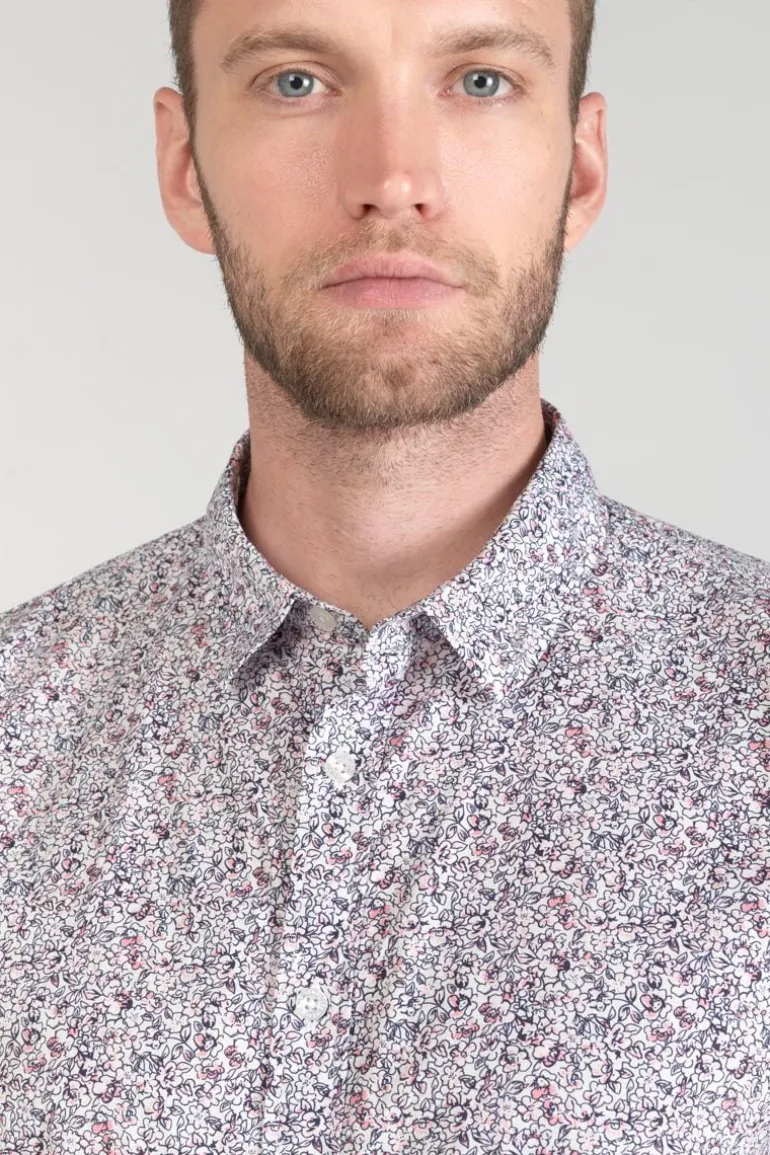 Le Temps des Cerises Chemise Flam A Motif Fleuri Rose-Homme Chemises