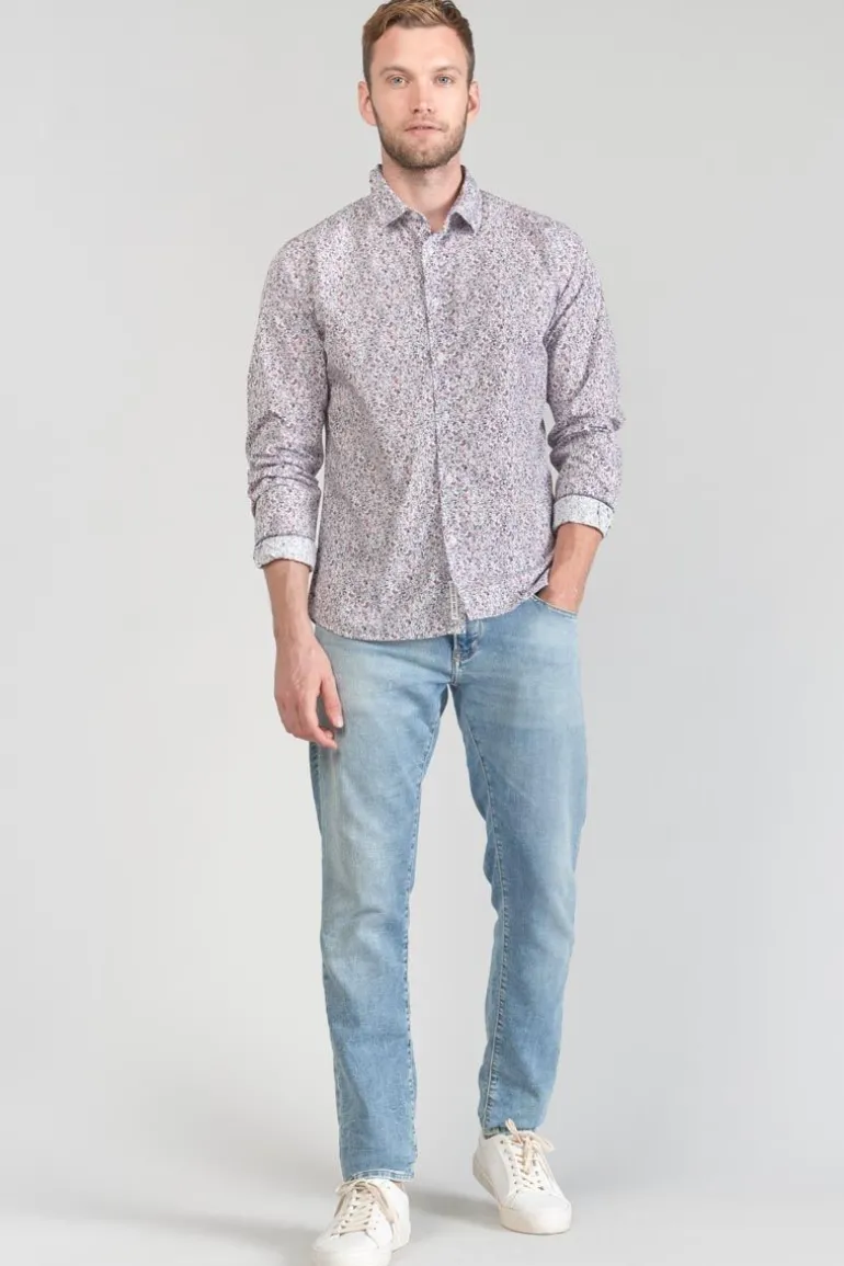 Le Temps des Cerises Chemise Flam A Motif Fleuri Rose-Homme Chemises