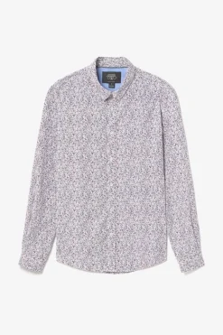 Le Temps des Cerises Chemise Flam A Motif Fleuri Rose-Homme Chemises