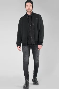 Le Temps des Cerises Chemise Juanito En Jeans Noir Delave-Homme Chemises Et Vestes