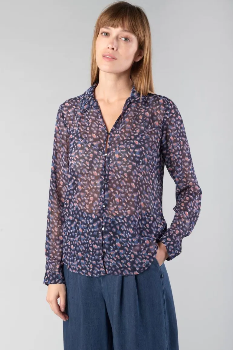 Le Temps des Cerises Chemise Luz A Motif Leopard-Femme Chemises