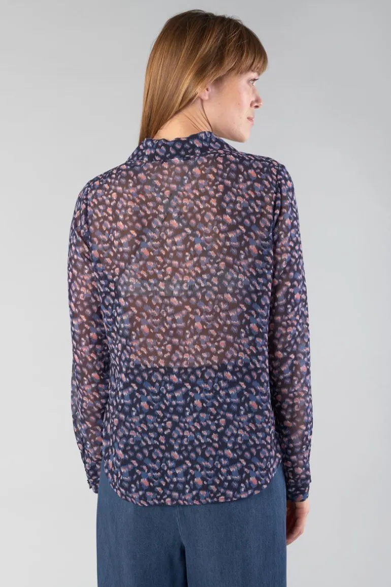 Le Temps des Cerises Chemise Luz A Motif Leopard-Femme Chemises
