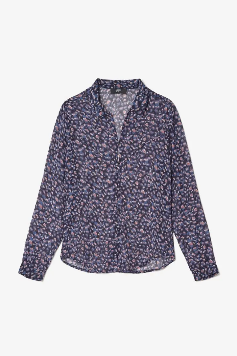 Le Temps des Cerises Chemise Luz A Motif Leopard-Femme Chemises