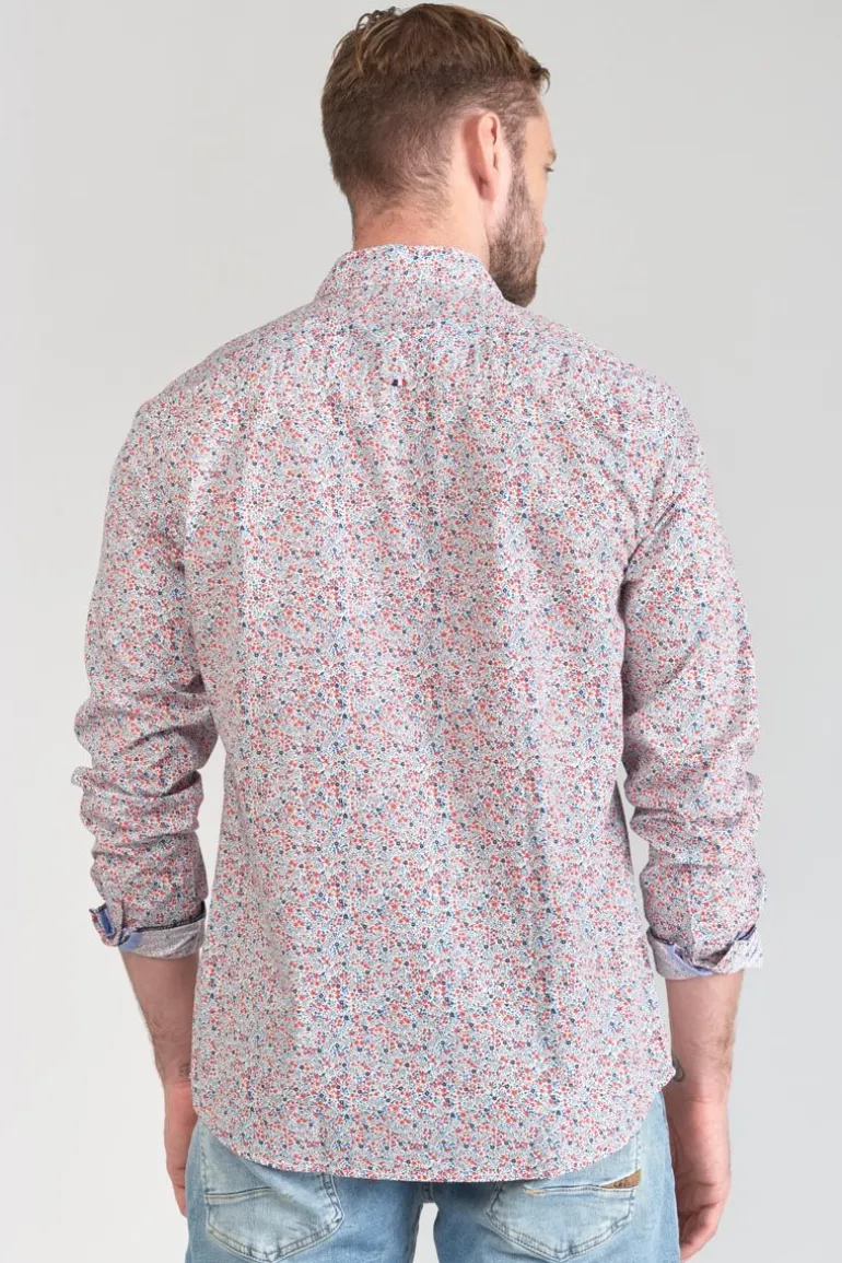 Le Temps des Cerises Chemise Rodel A Motif Fleuri Rouge Et Bleu-Homme Chemises
