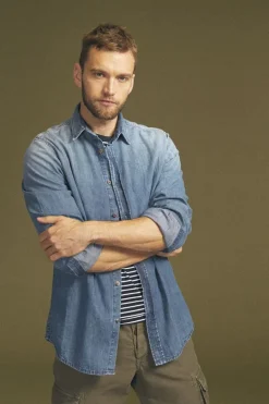 Le Temps des Cerises Chemise Valmy En Jeans Bleu Delave-Homme Chemises Et Vestes