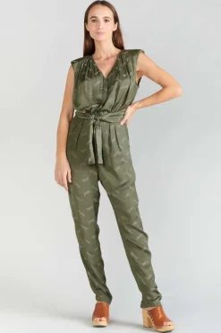 Le Temps des Cerises Combinaison Pantalon Arte En Jacquard Kaki-Femme Combinaisons