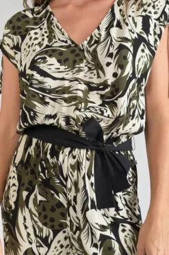 Le Temps des Cerises Combinaison Pantalon Heloise A Motif Jungle-Femme Combinaisons