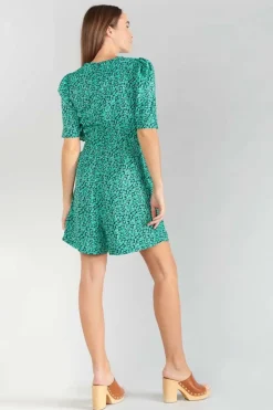 Le Temps des Cerises Combi-Short Amira A Motif Vert-Femme Combinaisons