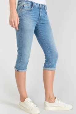 Le Temps des Cerises Corsaire Oriol En Jeans Bleu Delave-Femme Jupes & Shorts