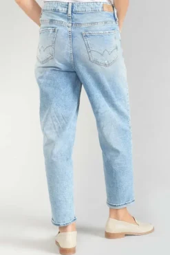 Le Temps des Cerises Cosy Boyfit 7/8Eme Jeans Destroy Bleu N°5-Femme Coupe Boyfit