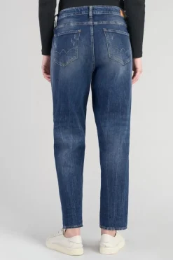 Le Temps des Cerises Cosy Boyfit 7/8Eme Jeans Destroy Bleu N°2-Femme Coupe Boyfit