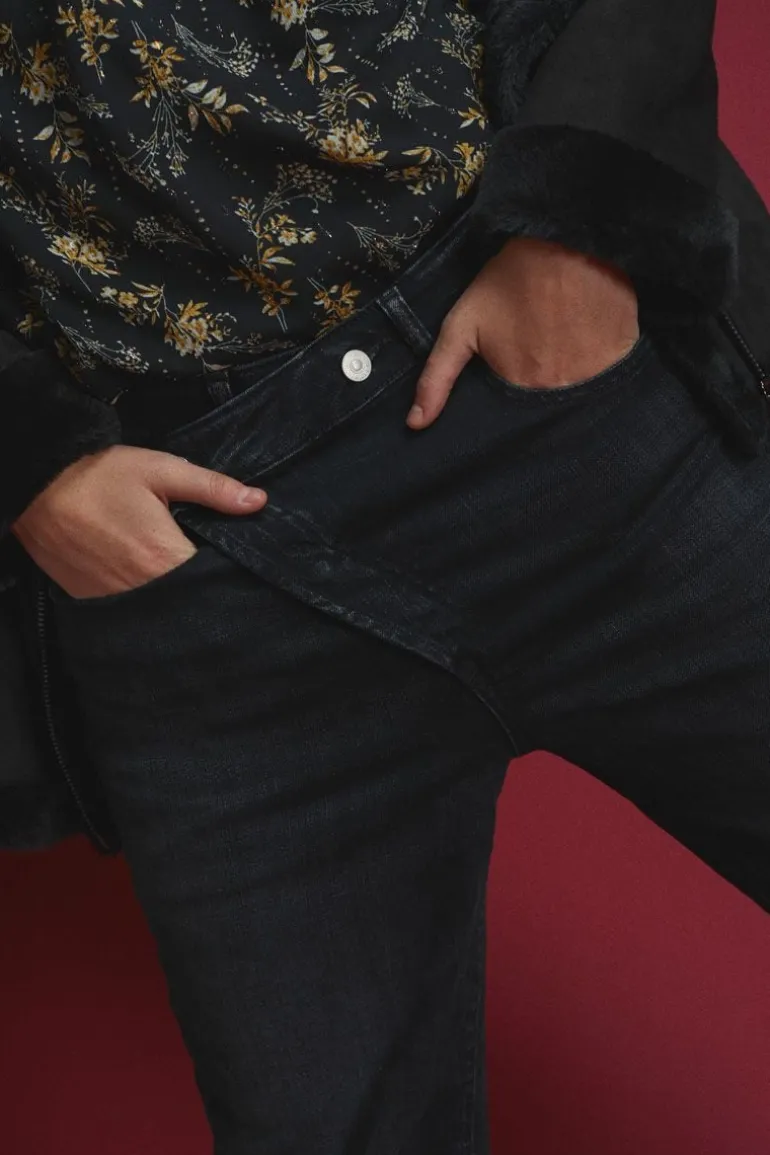 Le Temps des Cerises Cosy Boyfit 7/8Eme Jeans Noir N°1-Femme Coupe Boyfit