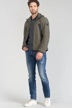 Le Temps des Cerises Coupe-Vent Kovar Marron Kaki-Homme Vestes & Manteaux