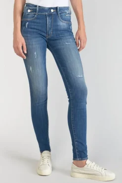 Le Temps des Cerises Dina Pulp Slim Taille Haute Jeans Destroy Bleu N°2-Femme Coupe Slim