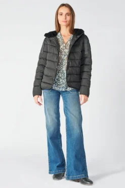 Le Temps des Cerises Doudoune Isy Noire-Femme Manteaux & Doudounes