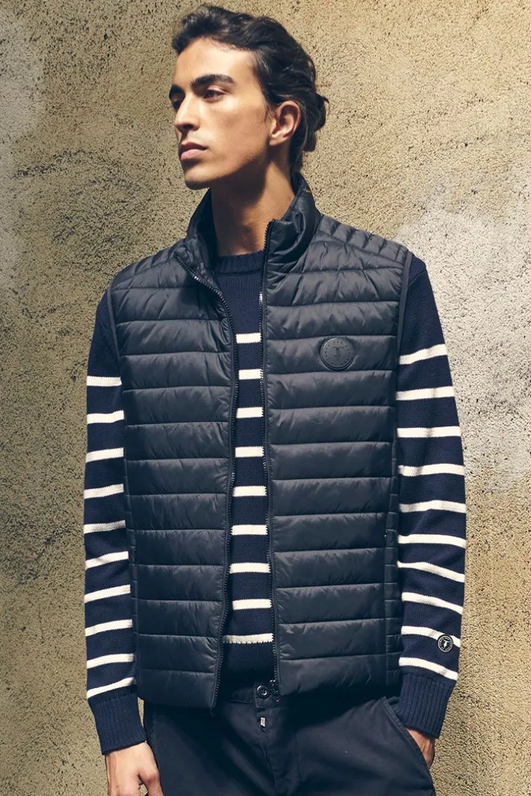 Le Temps des Cerises Doudoune Sans Manches Croz Bleu Marine-Homme Vestes & Manteaux