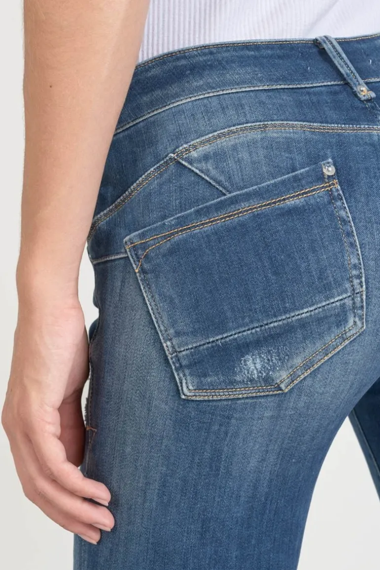 Le Temps des Cerises Etoc Pulp Slim 7/8Eme Jeans Destroy Bleu N°2-Femme Coupe Slim