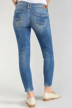 Le Temps des Cerises Fino Pulp Slim 7/8Eme Jeans Destroy Bleu N°3-Femme Coupe Slim