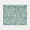 Le Temps des Cerises Foulard Jadida A Motif Fleuri Bleu Et Vert-Femme Écharpes & Foulards