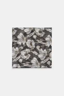 Le Temps des Cerises Foulard Valentine A Motif Fleuri Kaki-Femme Écharpes & Foulards