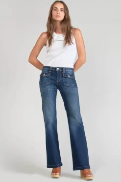 Le Temps des Cerises Four Flare Jeans Bleu N°2-Femme Coupe Flare / Bootcut