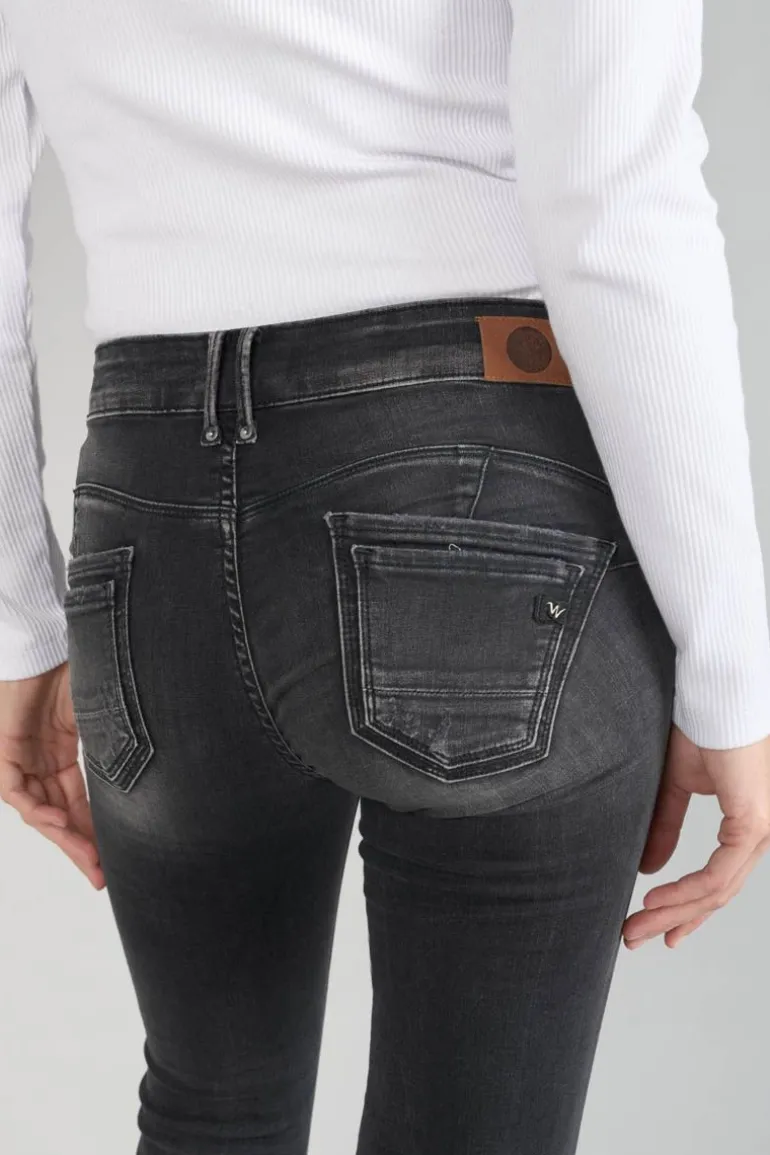 Le Temps des Cerises Geos Pulp Slim 7/8Eme Jeans Destroy Noir N°1-Femme Coupe Slim