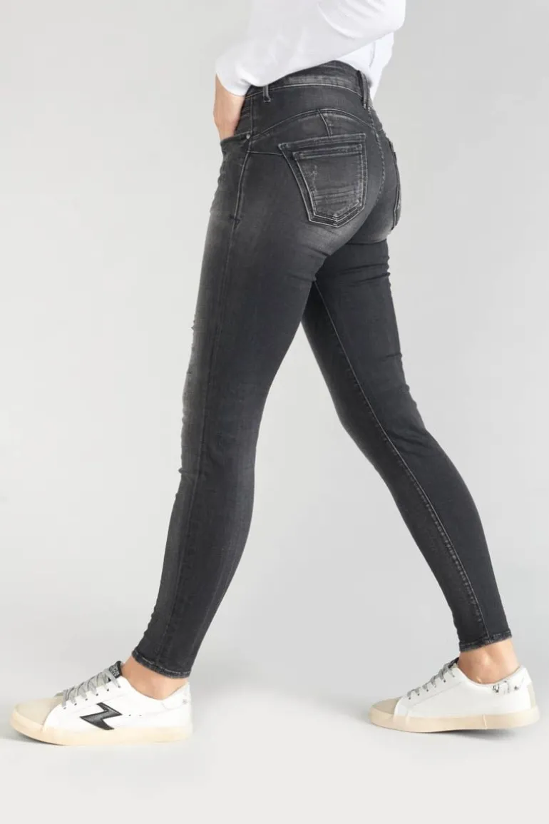 Le Temps des Cerises Geos Pulp Slim 7/8Eme Jeans Destroy Noir N°1-Femme Coupe Slim