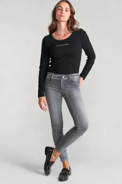 Le Temps des Cerises Jarry Pulp Slim 7/8Eme Jeans Gris N°3-Femme Coupe Slim