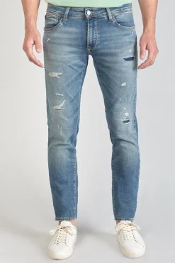 Le Temps des Cerises Jogg 700/11 Adjusted Jeans Destroy Bleu N°4-Homme Coupe Adjusted