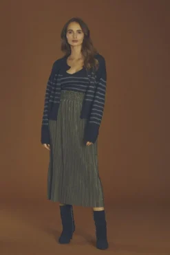 Le Temps des Cerises Jupe Longue Karoli Kaki-Femme Shorts & Jupes