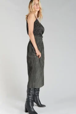 Le Temps des Cerises Jupe Longue Karoli Kaki-Femme Shorts & Jupes