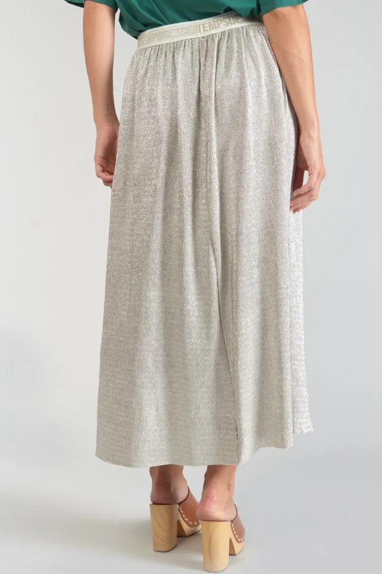 Le Temps des Cerises Jupe Longue Latoba Argentee-Femme Shorts & Jupes