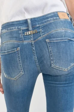 Le Temps des Cerises Kawi Pulp Slim 7/8Eme Jeans Bleu N°3-Femme Coupe Slim