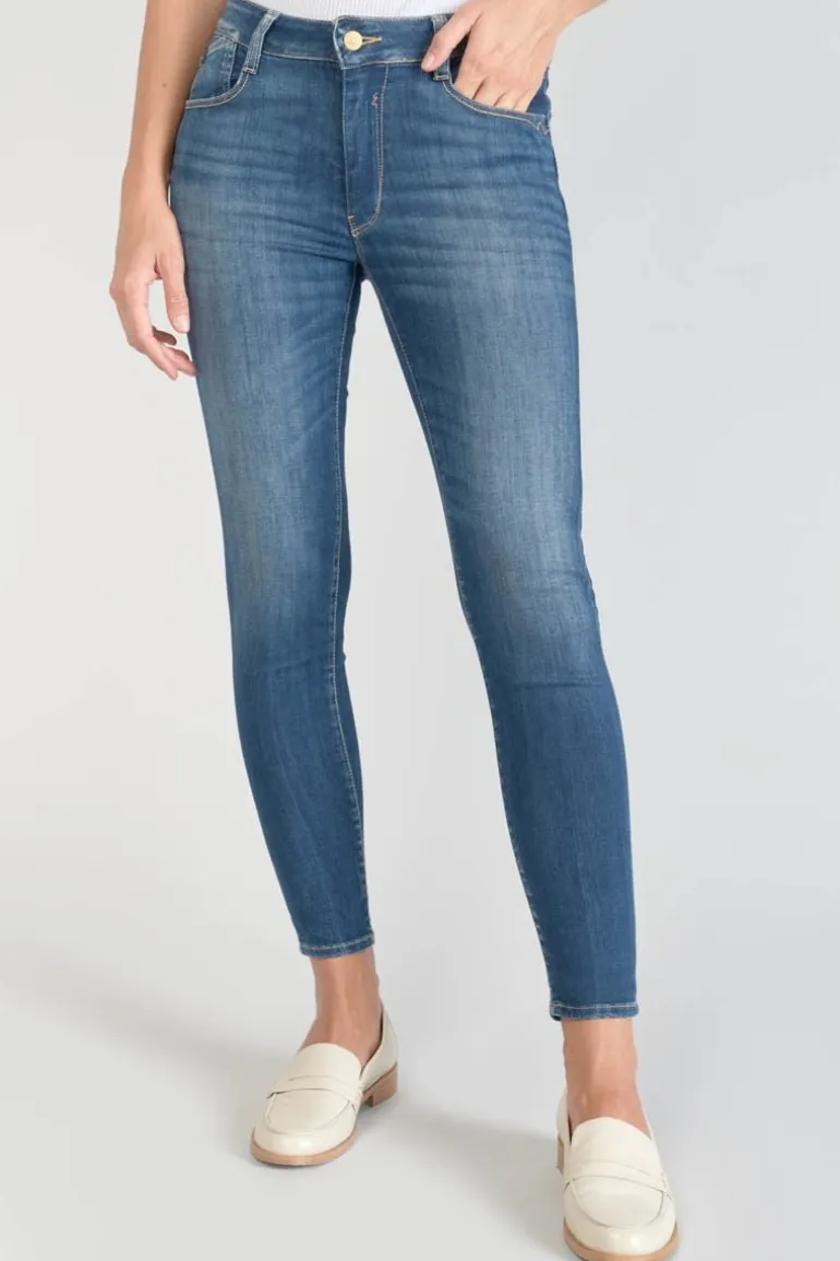 Le Temps des Cerises Kirr Pulp Slim Taille Haute 7/8Eme Jeans Bleu N°3-Femme Coupe Slim