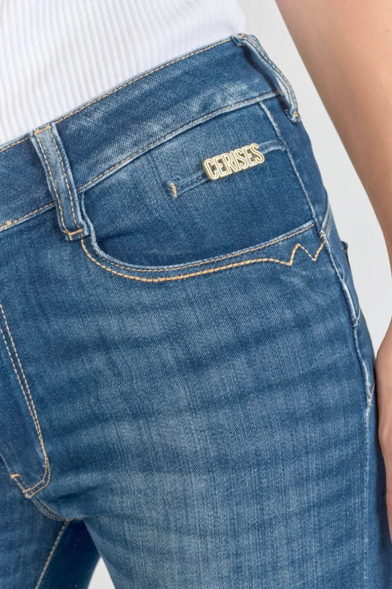 Le Temps des Cerises Kirr Pulp Slim Taille Haute 7/8Eme Jeans Bleu N°3-Femme Coupe Slim