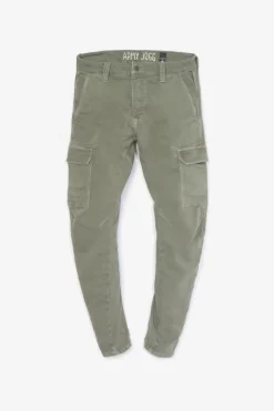 Le Temps des Cerises Koge Army Jogg Tapered Arque Kaki-Homme Pantalons & Chinos