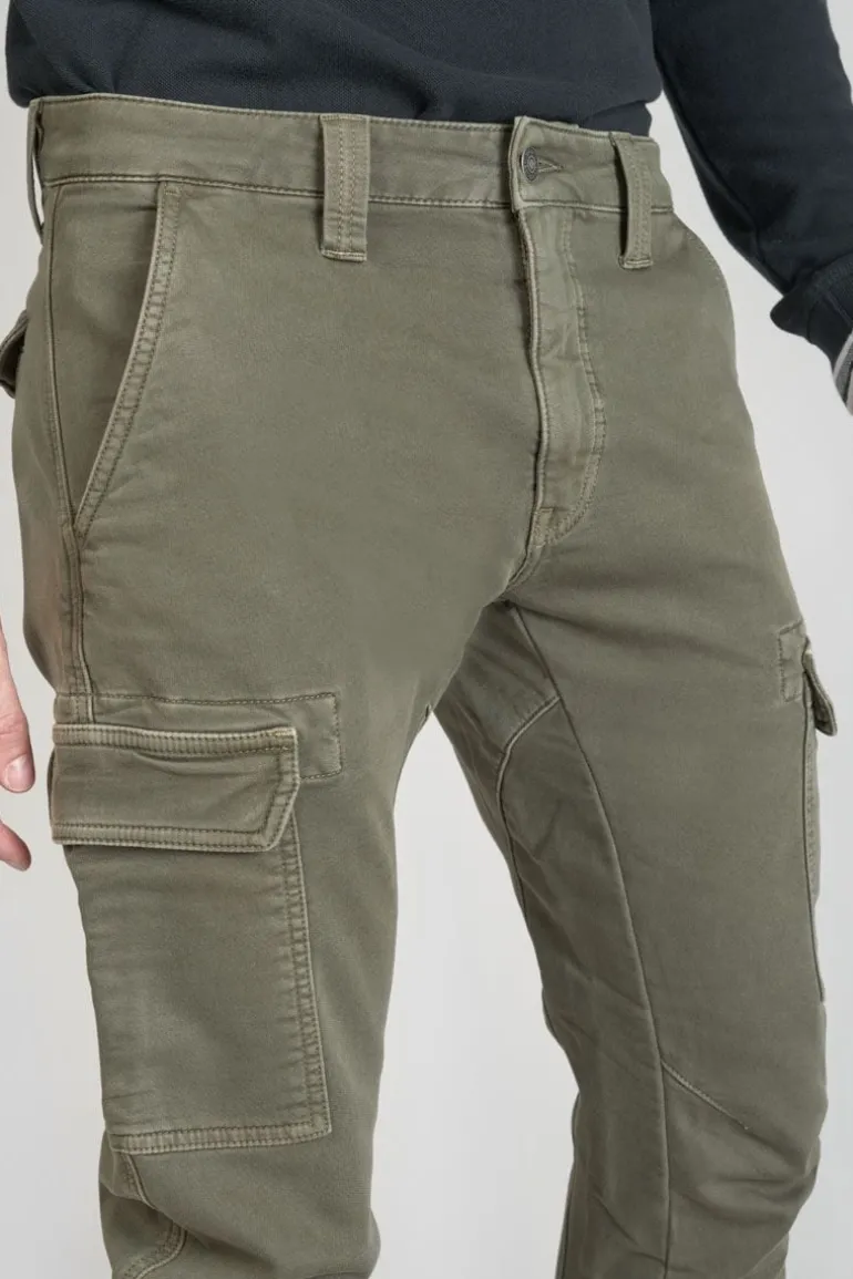 Le Temps des Cerises Koge Army Jogg Tapered Arque Kaki-Homme Pantalons & Chinos