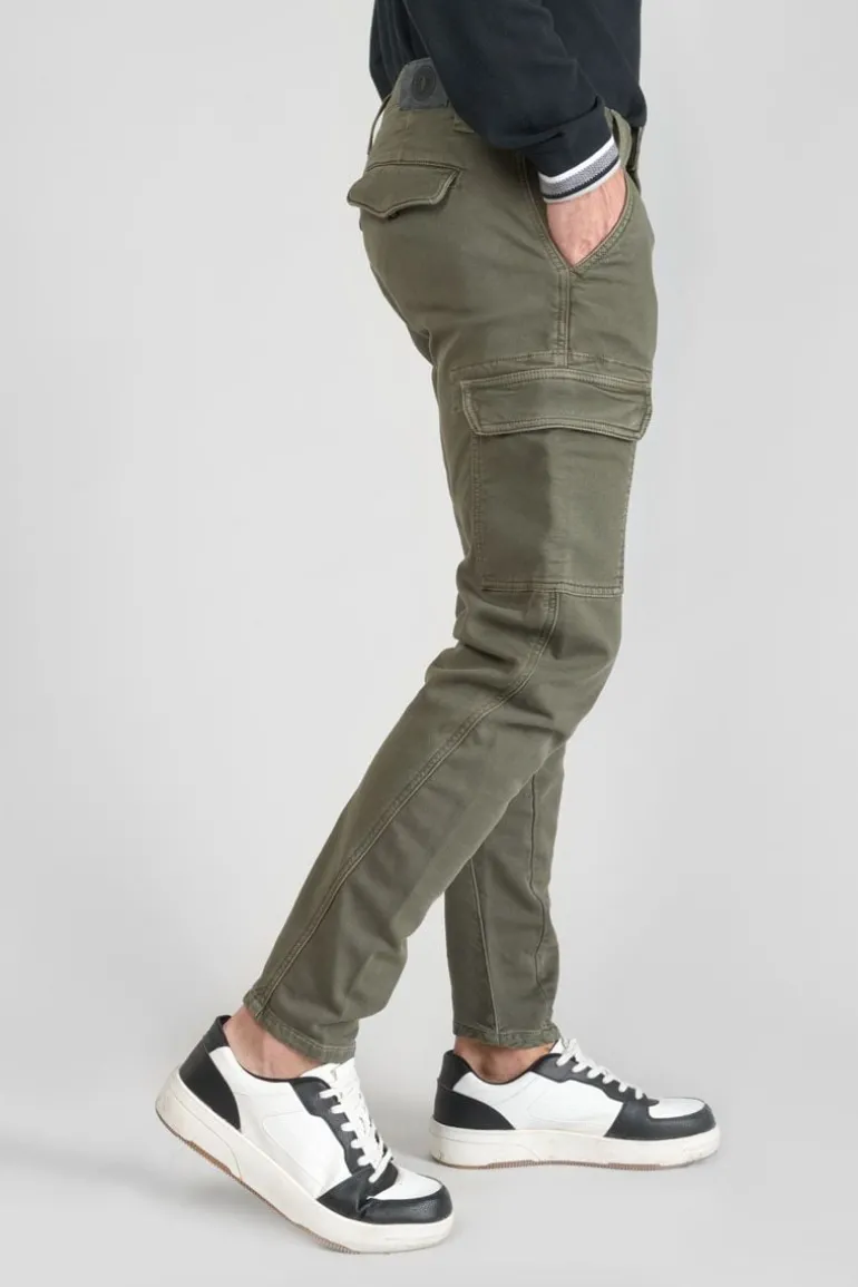 Le Temps des Cerises Koge Army Jogg Tapered Arque Kaki-Homme Pantalons & Chinos