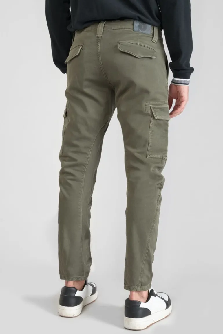 Le Temps des Cerises Koge Army Jogg Tapered Arque Kaki-Homme Pantalons & Chinos