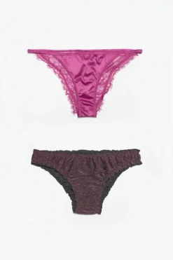 Le Temps des Cerises Lot De 2 Culottes Liebe Fuchsia-Femme Lingerie