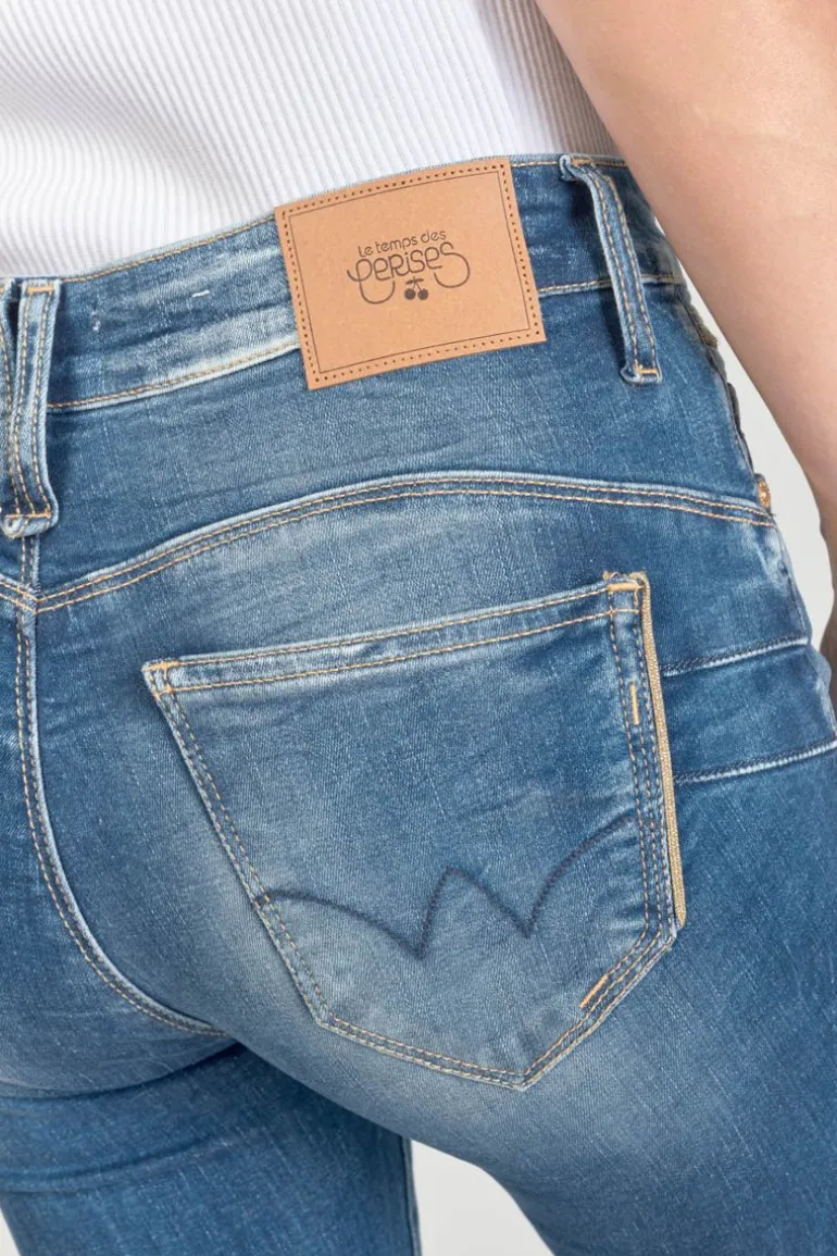 Le Temps des Cerises Lump Pulp Slim Taille Haute 7/8Eme Jeans Bleu N°3-Femme Coupe Slim