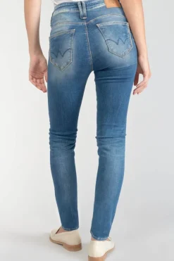 Le Temps des Cerises Lump Pulp Slim Taille Haute 7/8Eme Jeans Bleu N°3-Femme Coupe Slim